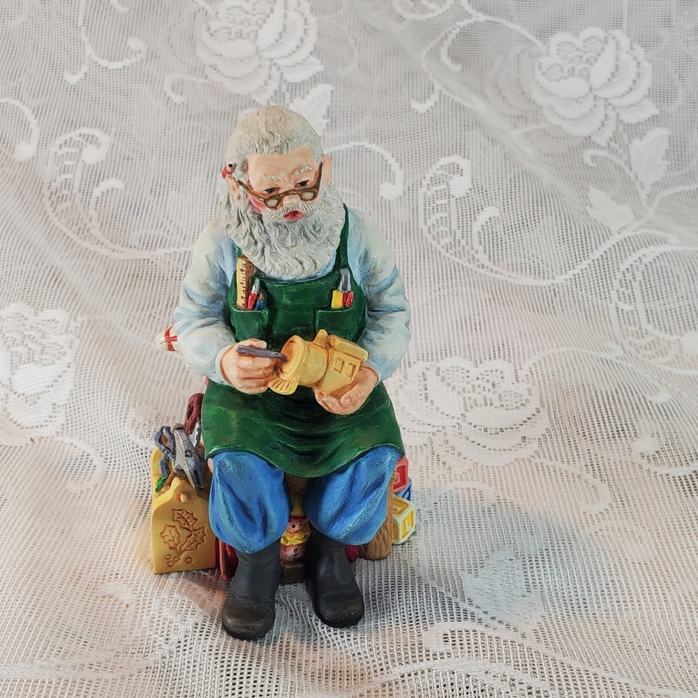 Lenox Santa making toys